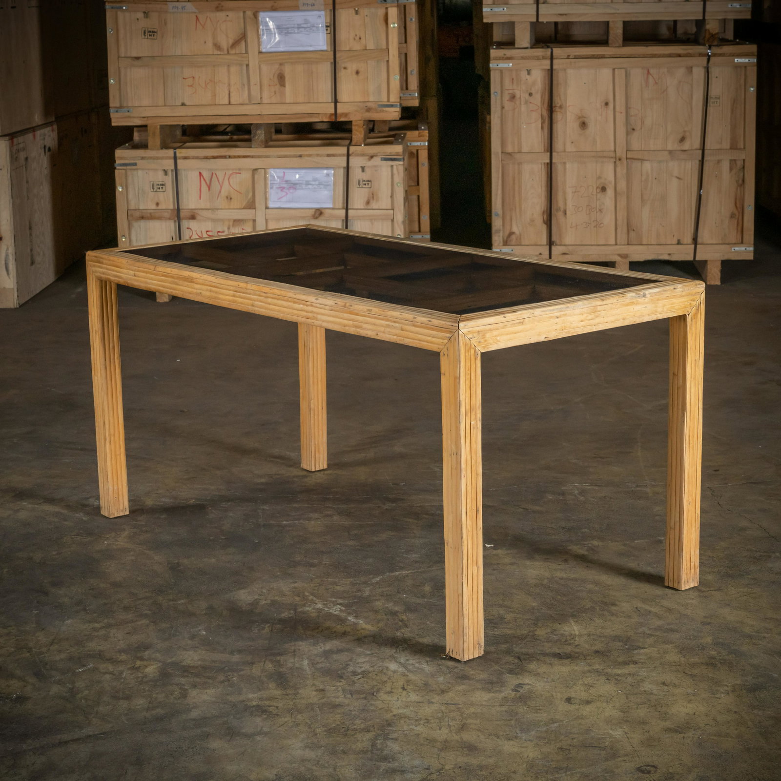 Pencil Rattan Dining Table (1 of 4)