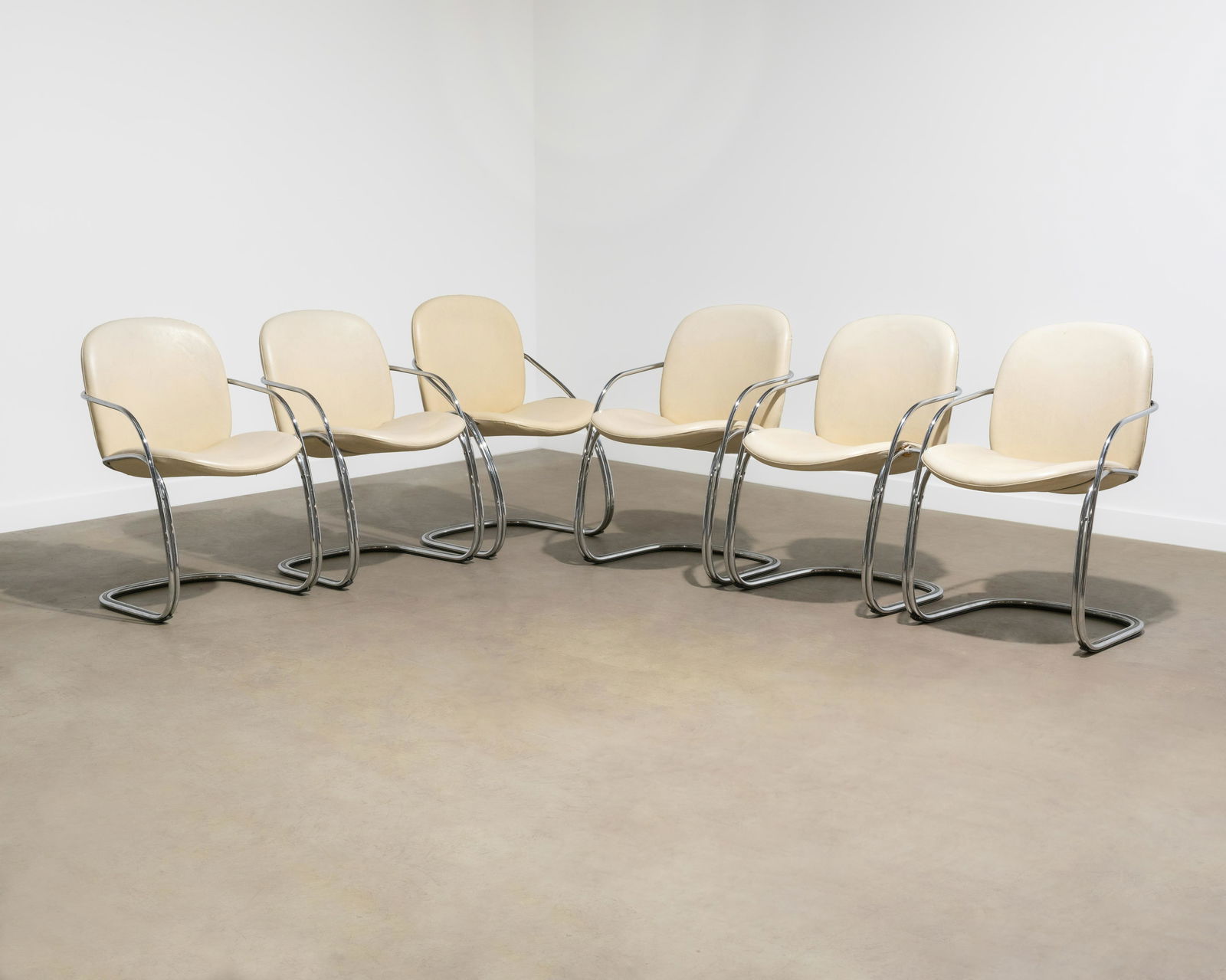 Italian Chrome Dining Chairs (1 of 5)