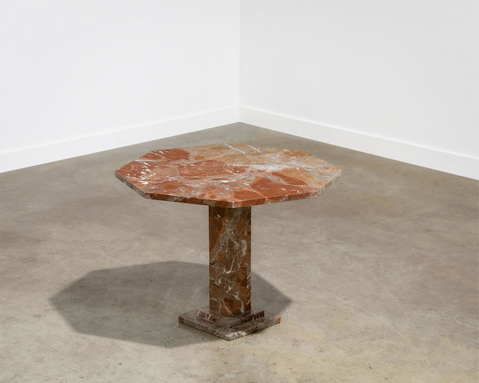 Rouge Marble Pedestal Table (1 of 3)