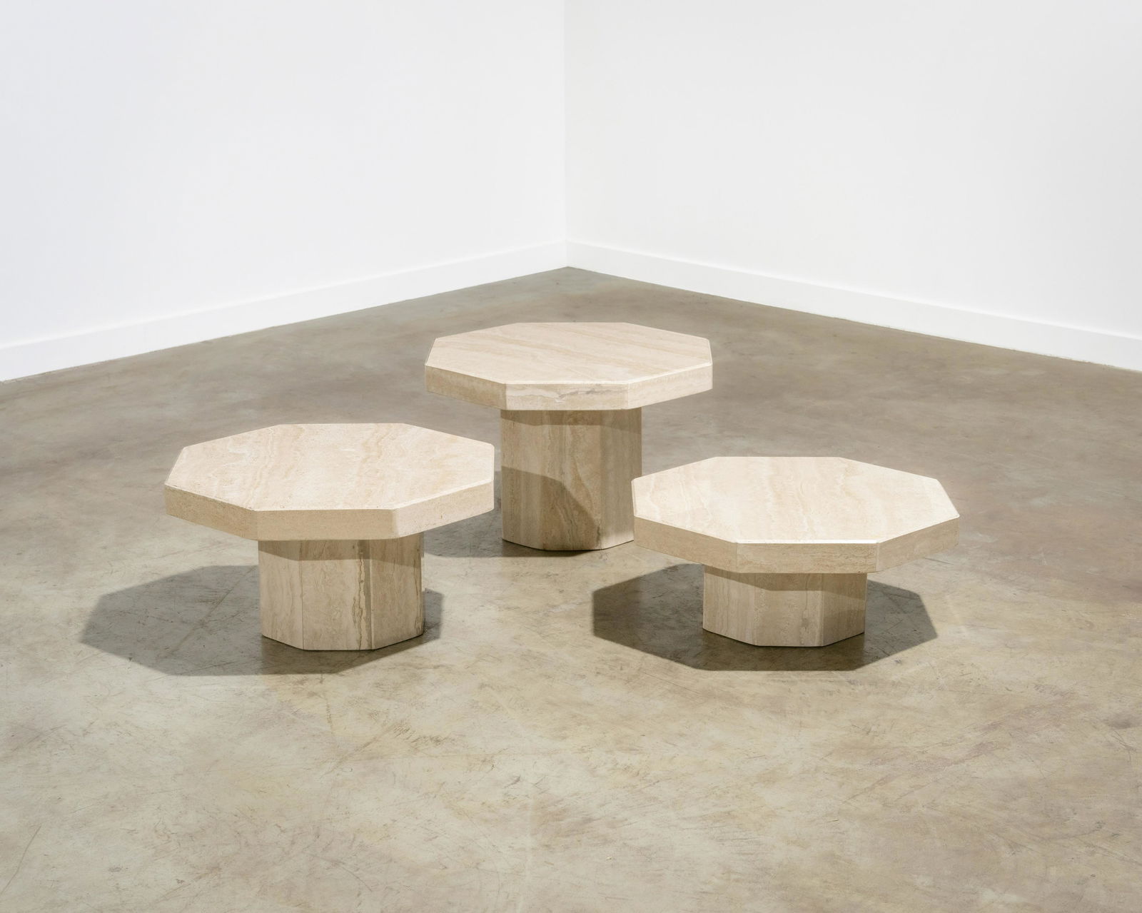 Travertine Table Set (1 of 2)