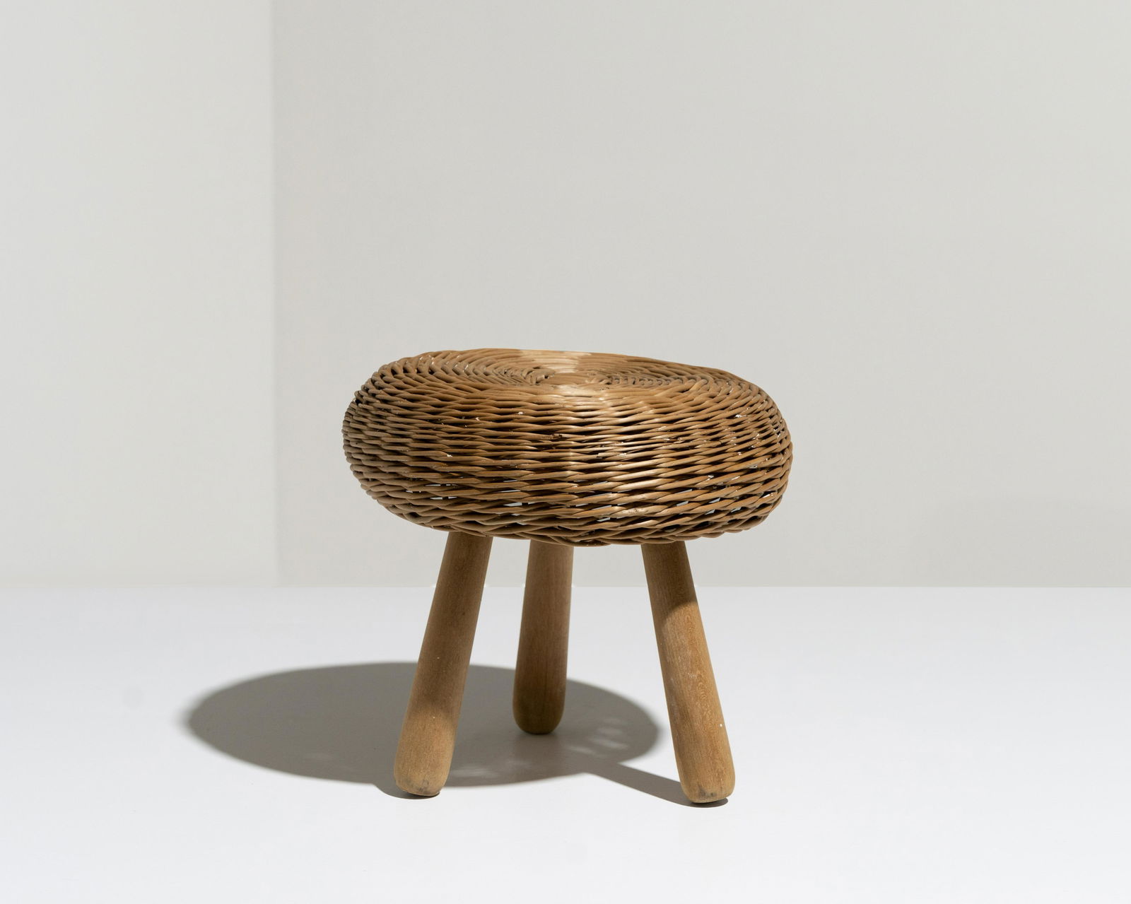 Tony Paul (Attr.) - Wicker Stool (1 of 5)