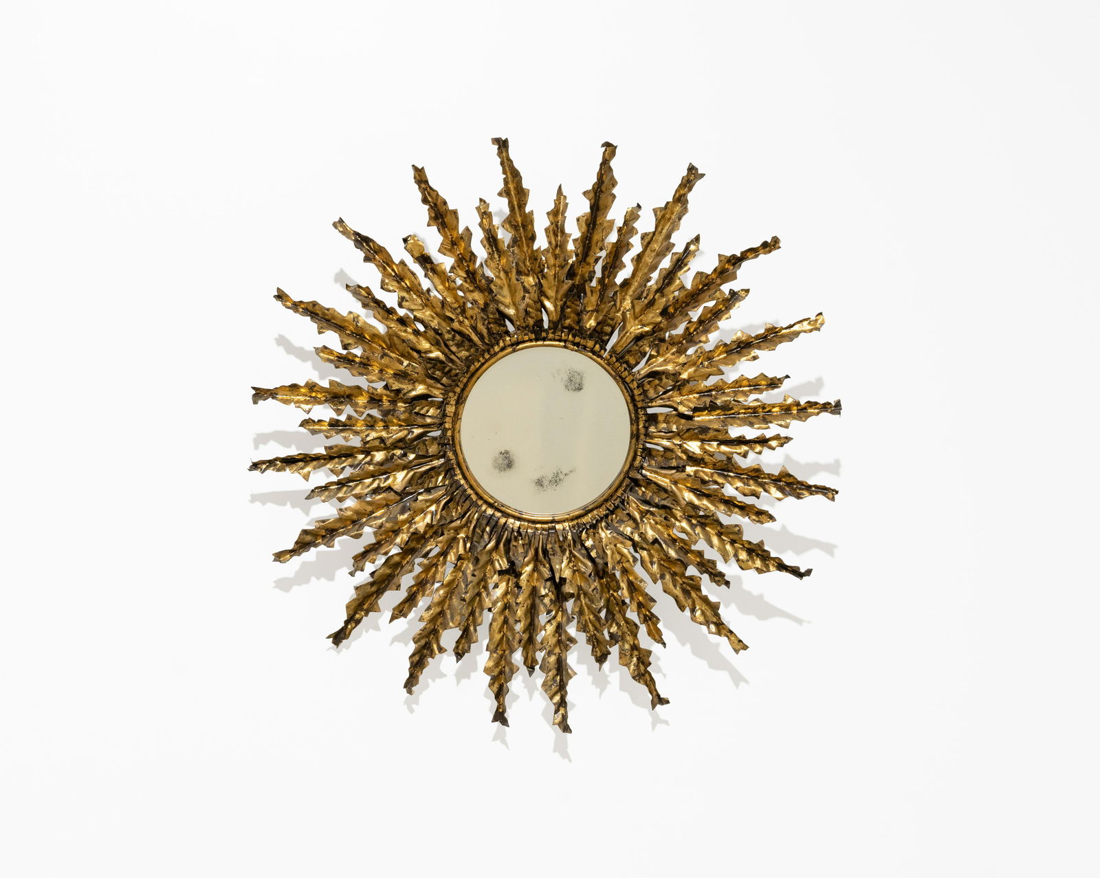 Gilt Metal Starburst Mirror (1 of 5)