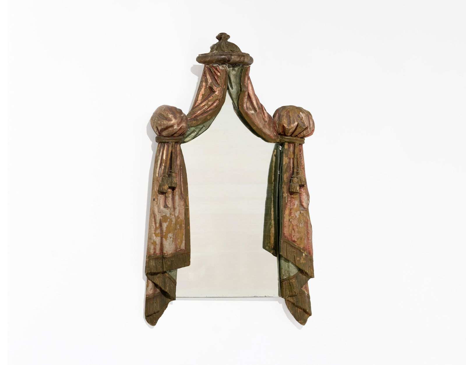 19th c. French Trompe L'oeil Carved Mirror (1 of 8)