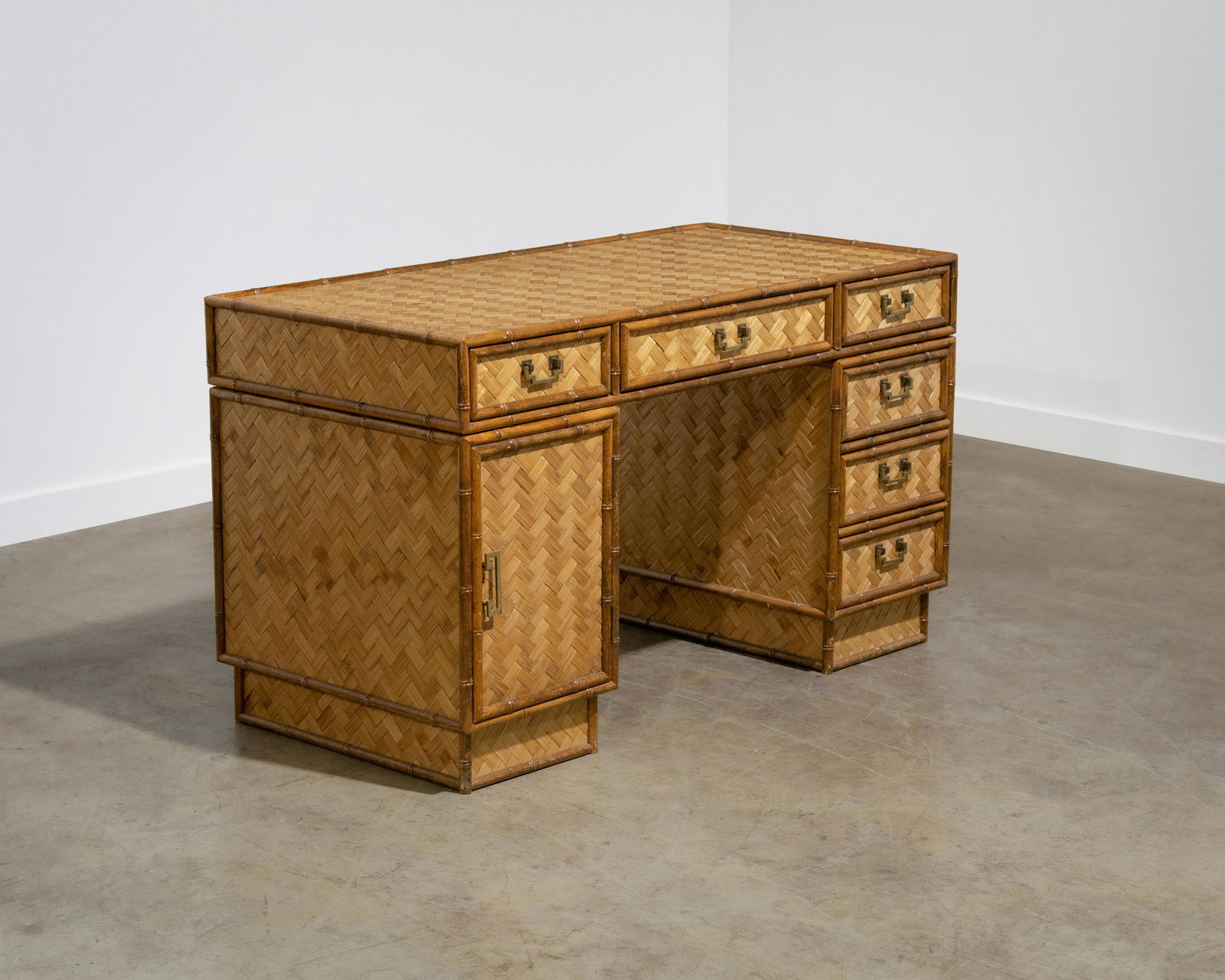 Woven Rattan Desk (1 of 7)