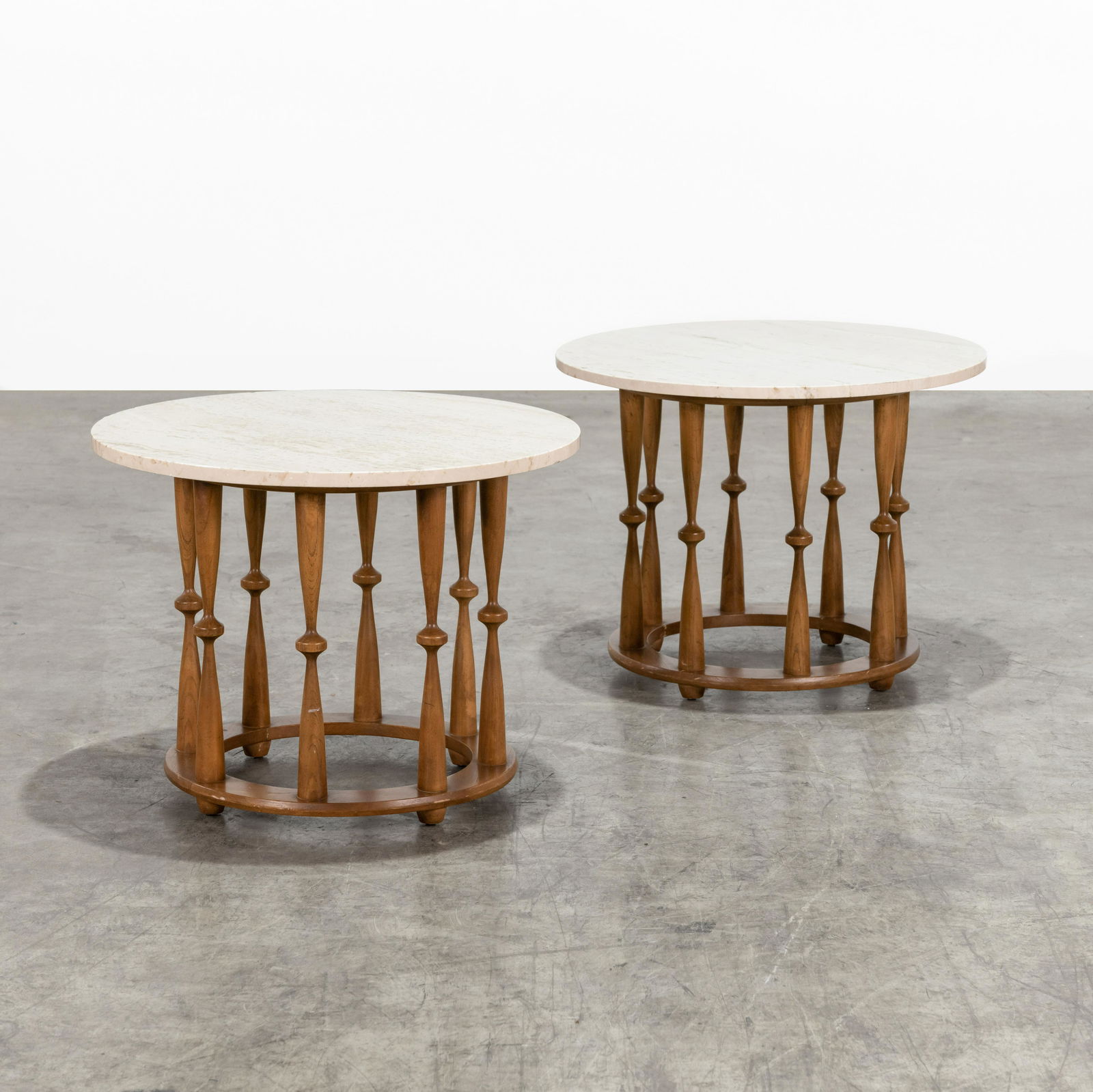 Italian Travertine Spindle Tables (1 of 6)
