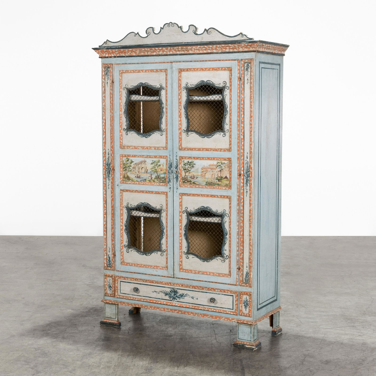 Italian Painted Cabinet (1 of 10)