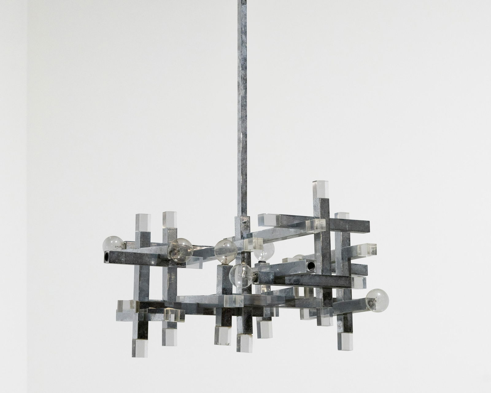 Robert Sonneman - Chrome Chandelier (1 of 7)