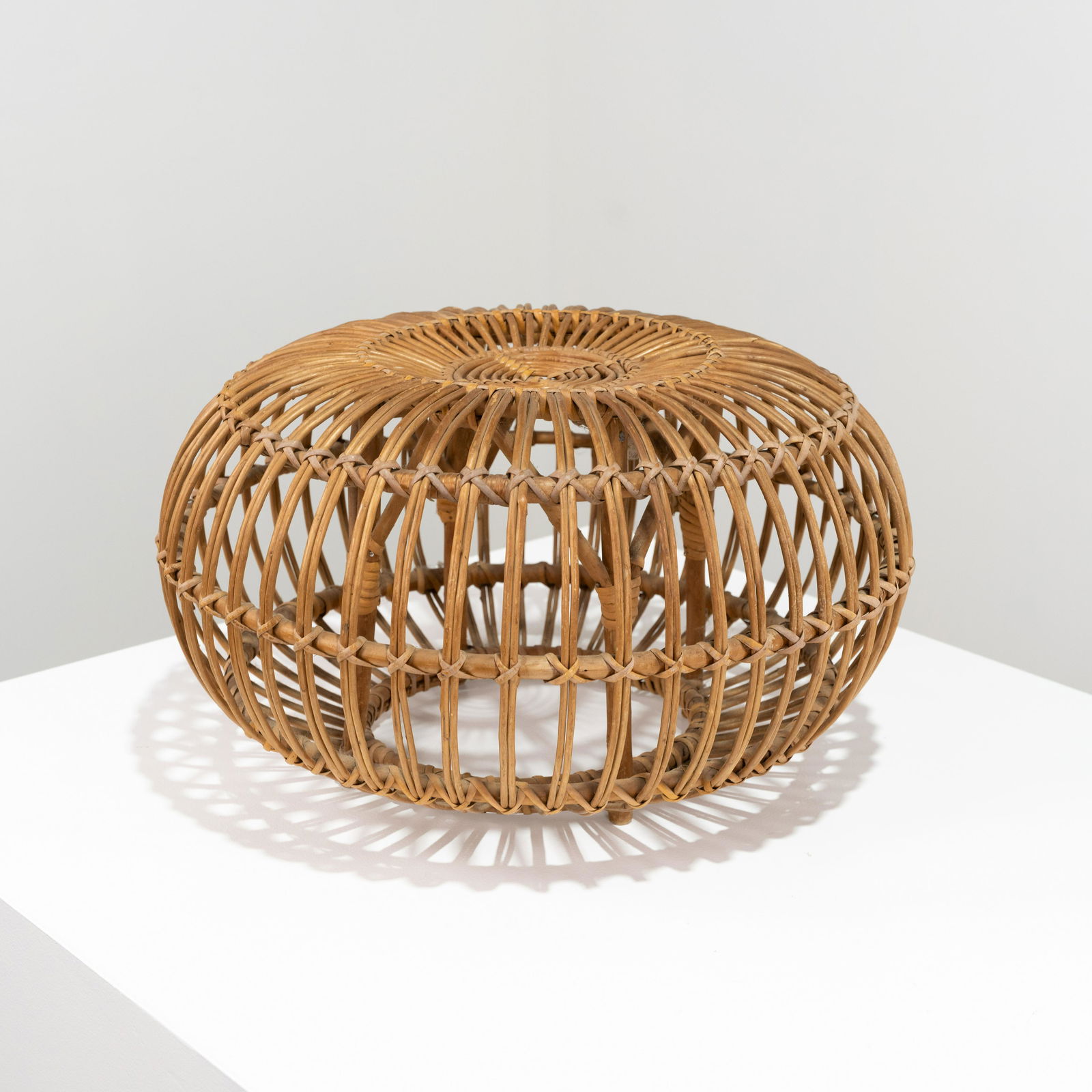 Franco Albini (Attr.) - Rattan Ottoman (1 of 4)