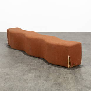 Laurinda Spear - Ripple Bench: A "Ripple" bench by Laurinda Spear for Brayton International. 18.5 x 97 x 19