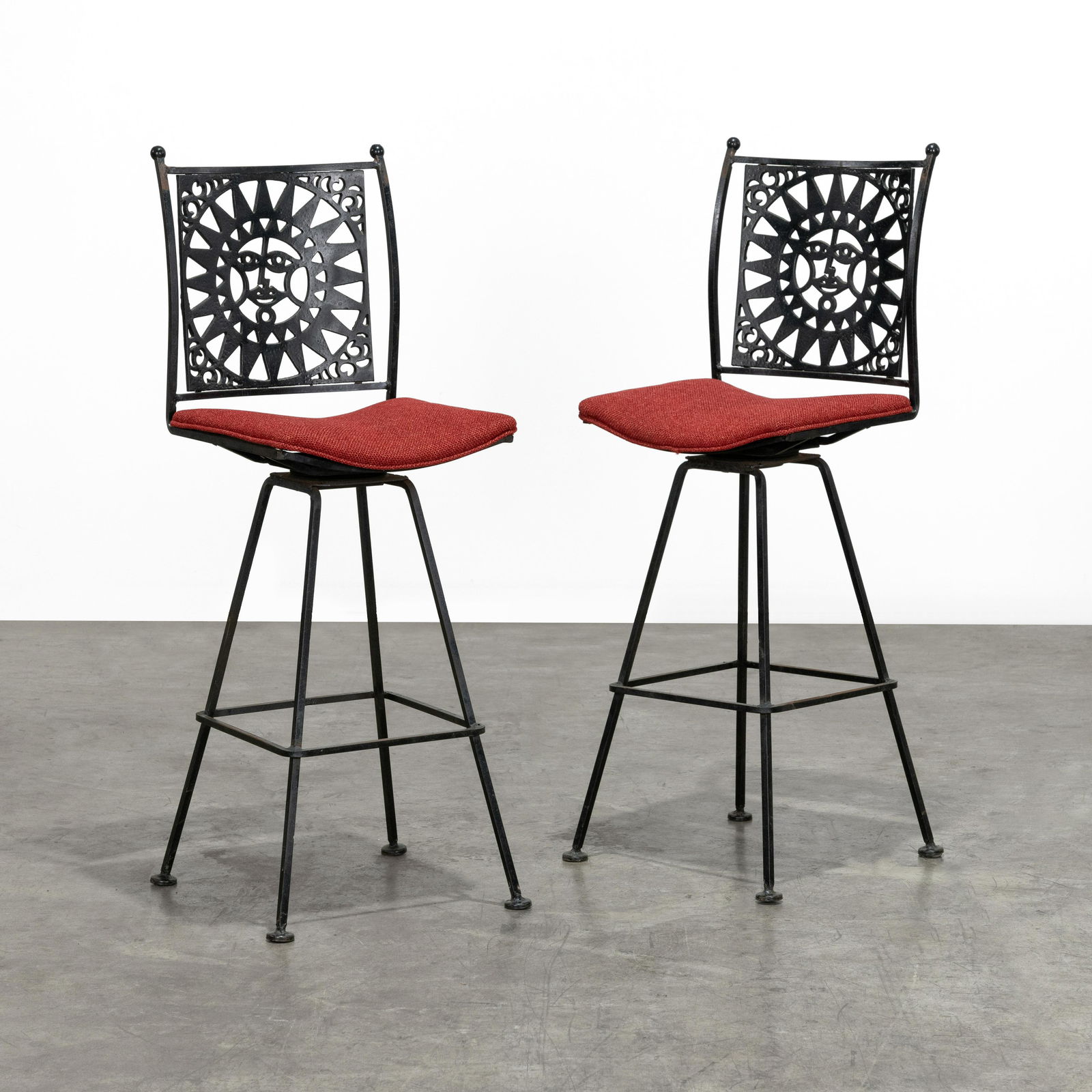 Arthur Umanoff - Iron Sunburst Stools (1 of 6)
