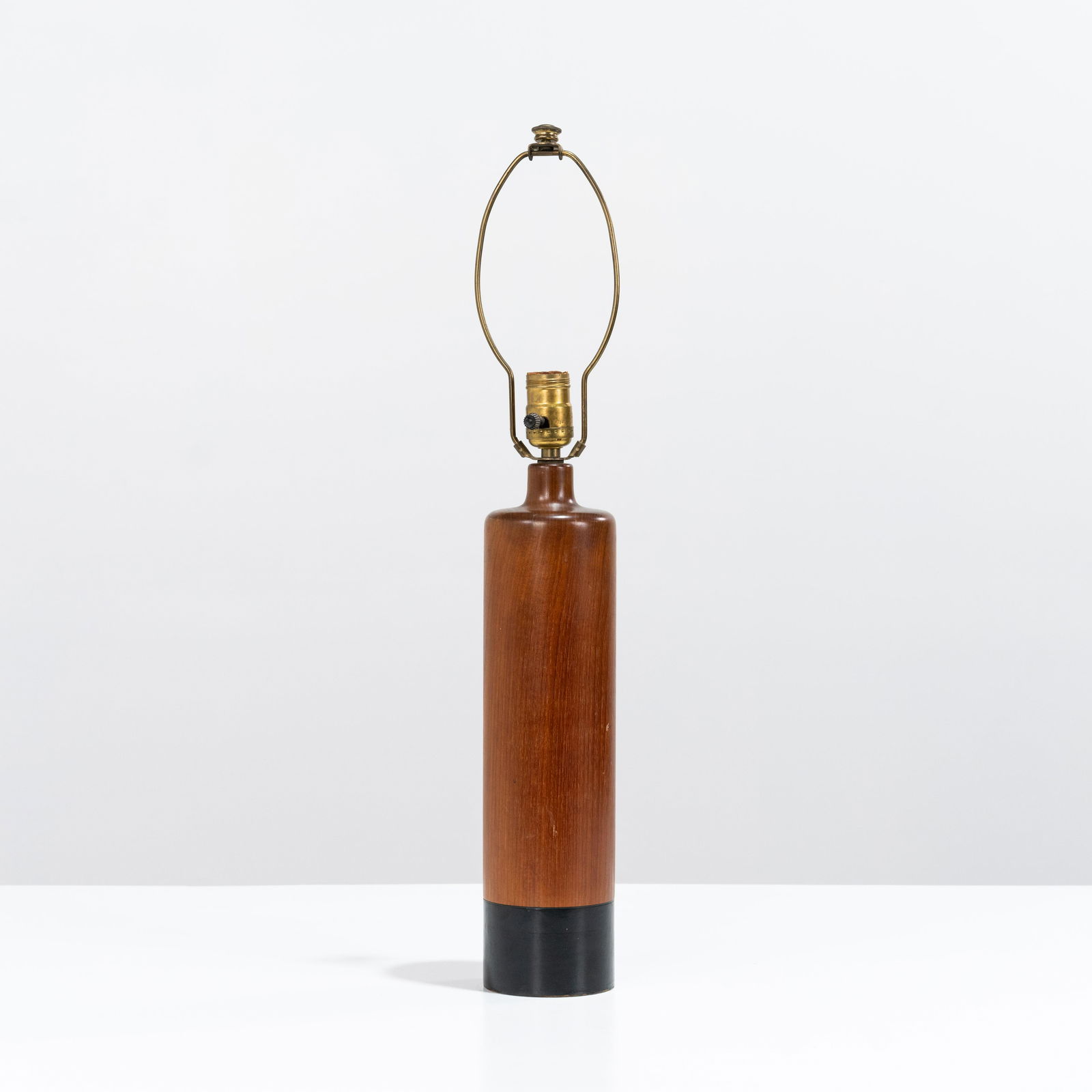 Danish Teak & Leather Lamp (1 of 5)