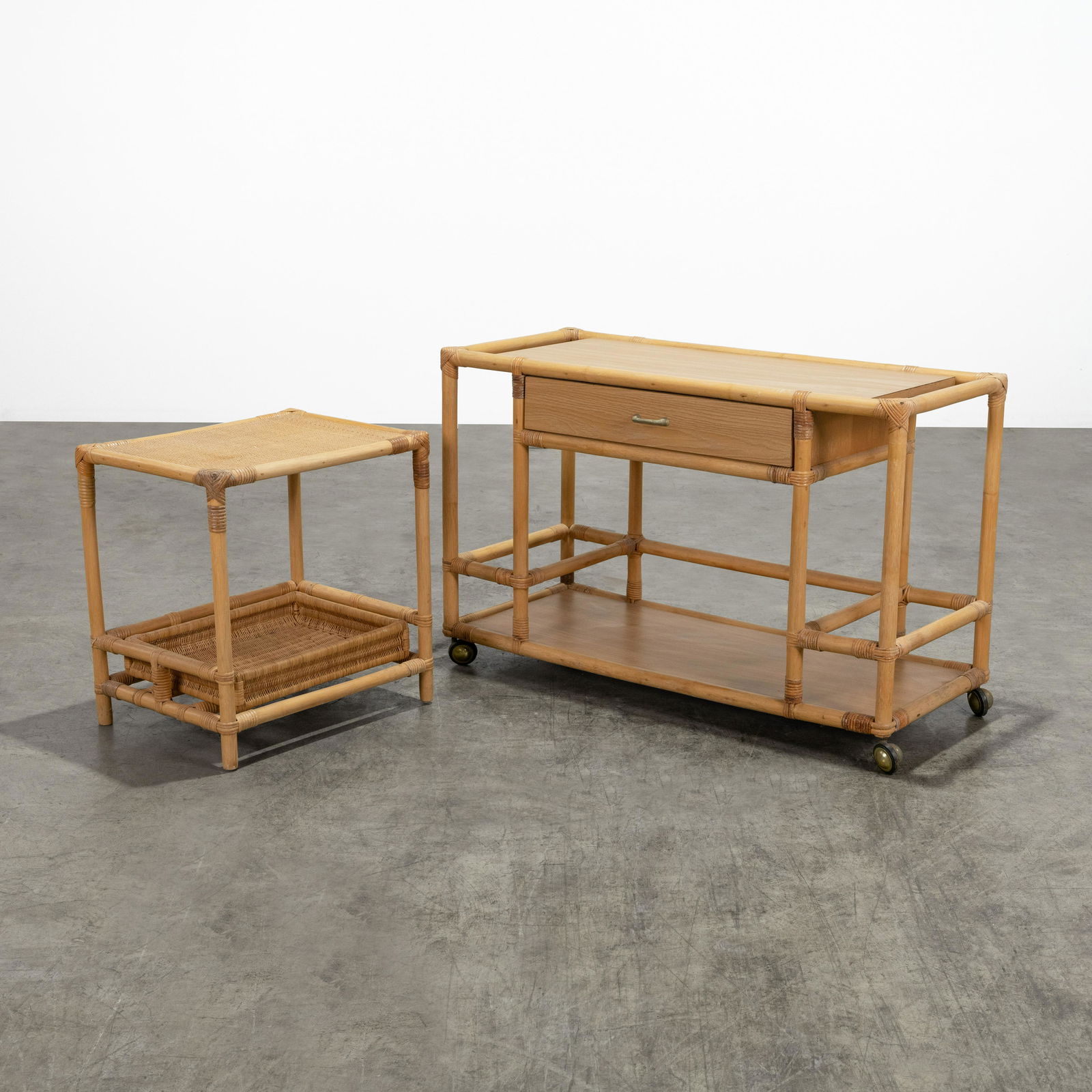 Rattan Cart & Table (1 of 7)