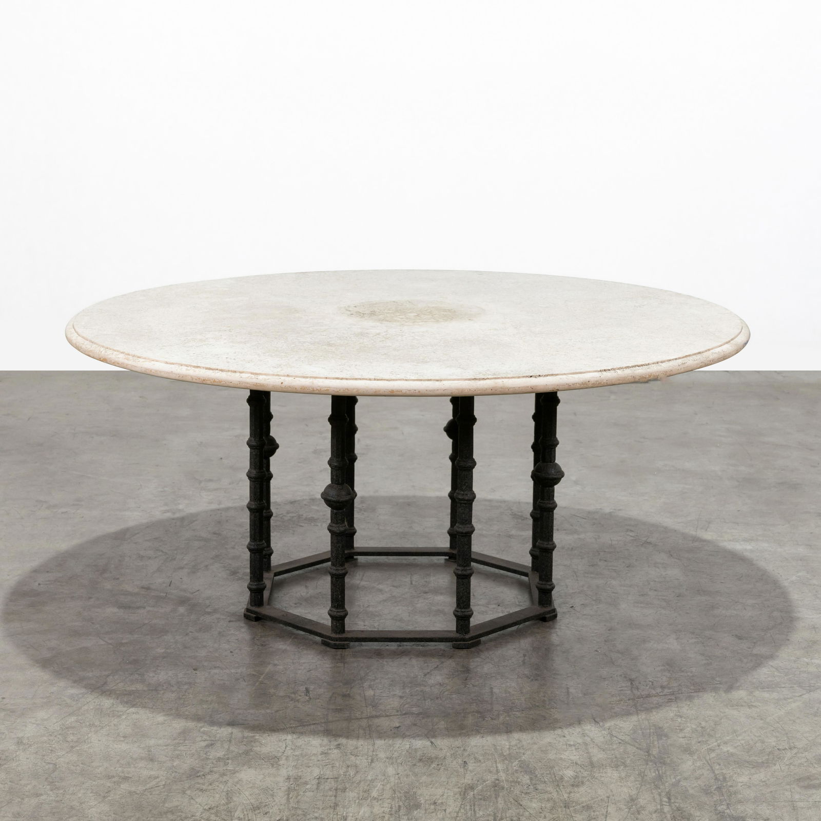 Travertine & Iron Table (1 of 6)