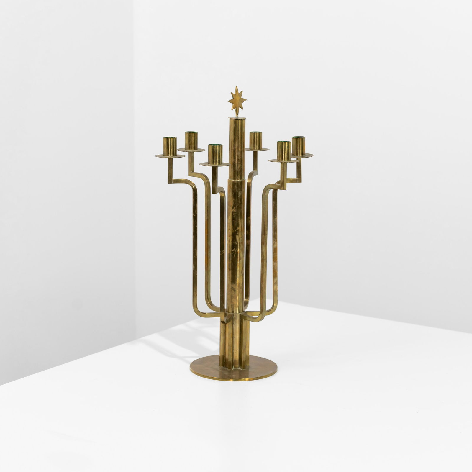 Modernist Brass Candelabra (1 of 5)