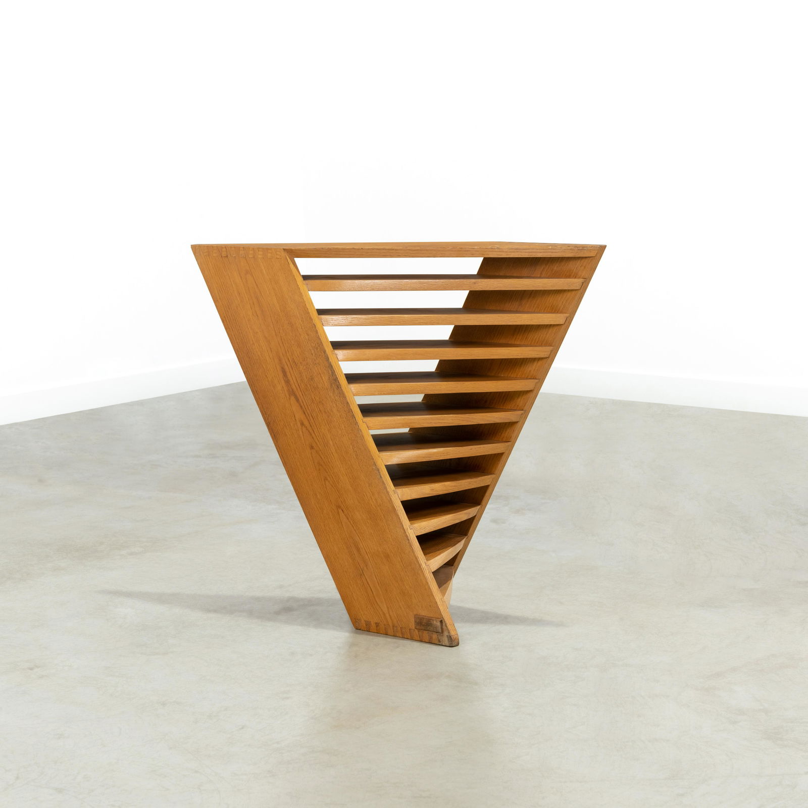 Oak Spiral Magazine Rack (1 of 8)