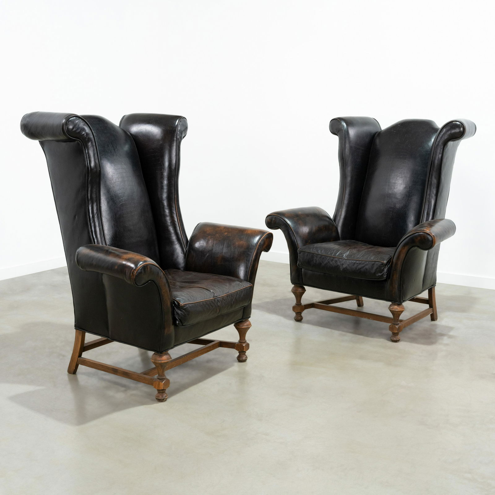 Leather Wingback Chairs (1 of 9)