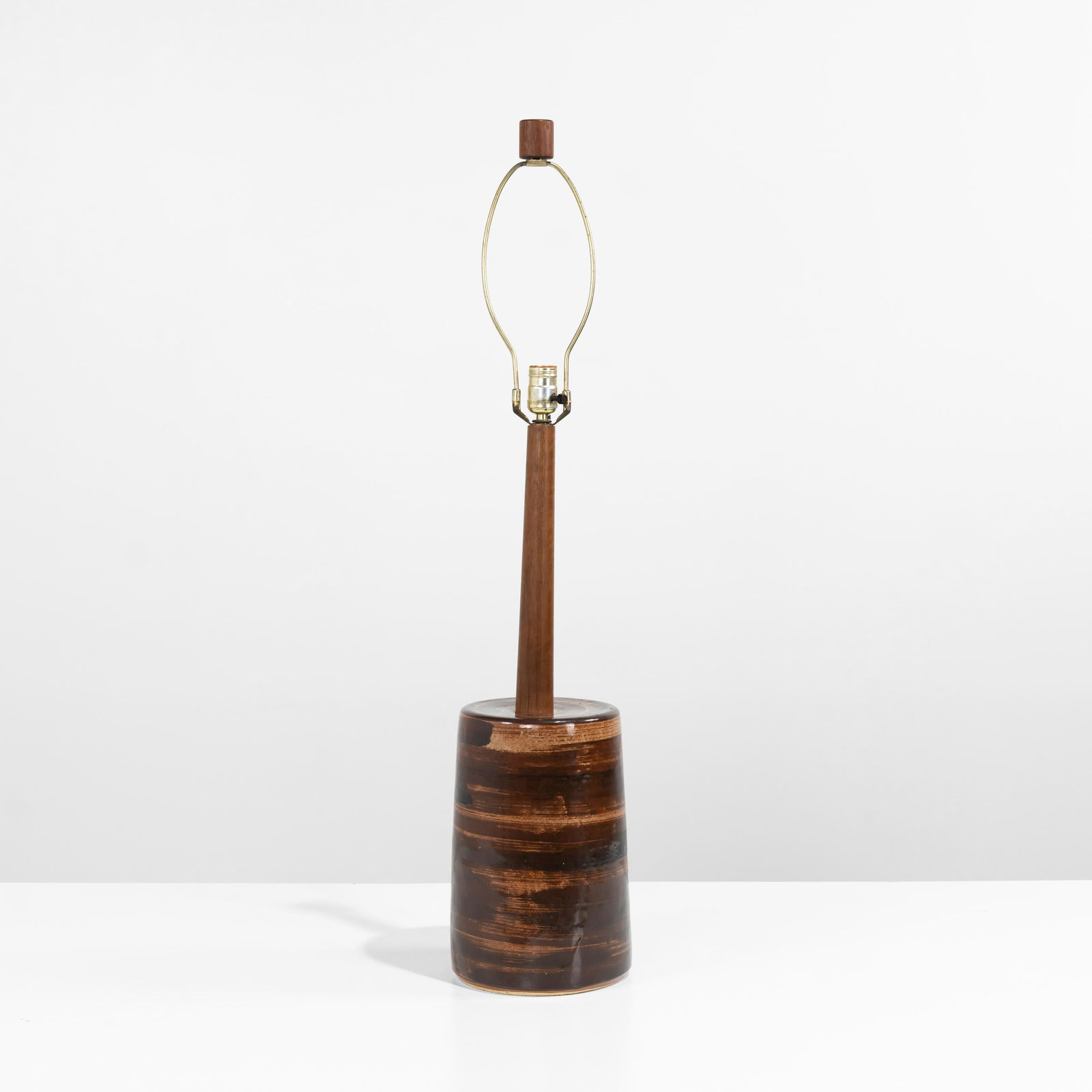 Gordon & Jane Martz - Brown Swirl Lamp (1 of 6)