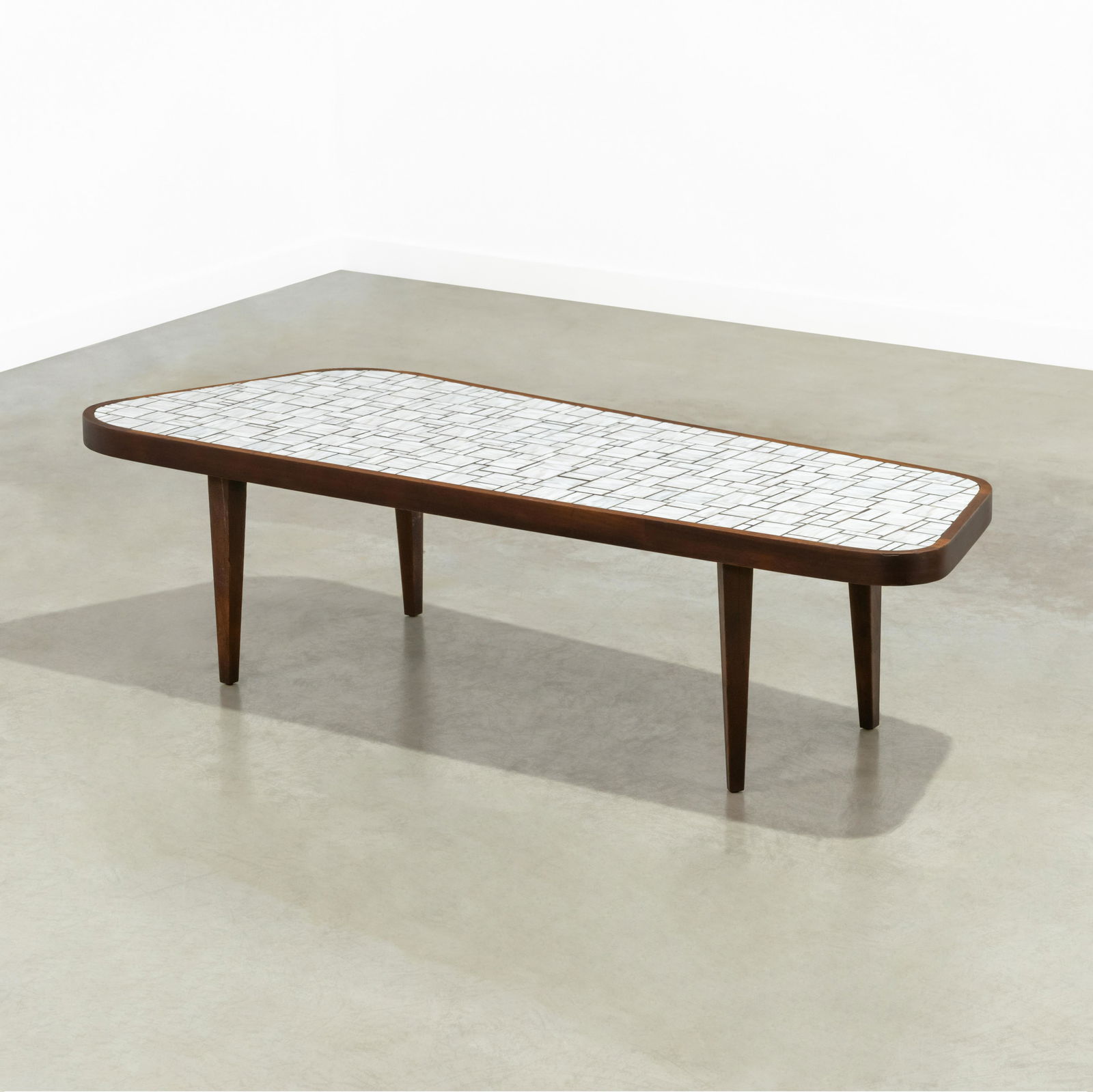 Walnut & Tile Coffee Table (1 of 4)