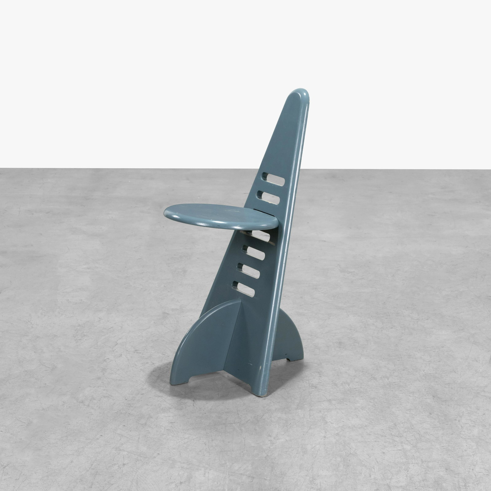 Gijs Boelaars - Lundi-Sit Chair: A birch lacquered adjustable Lundi-Sit chair by Gijs Boelaars for Lundia. 35 x 14 x 18. Measurements are in inches. (Height x Width x Depth)