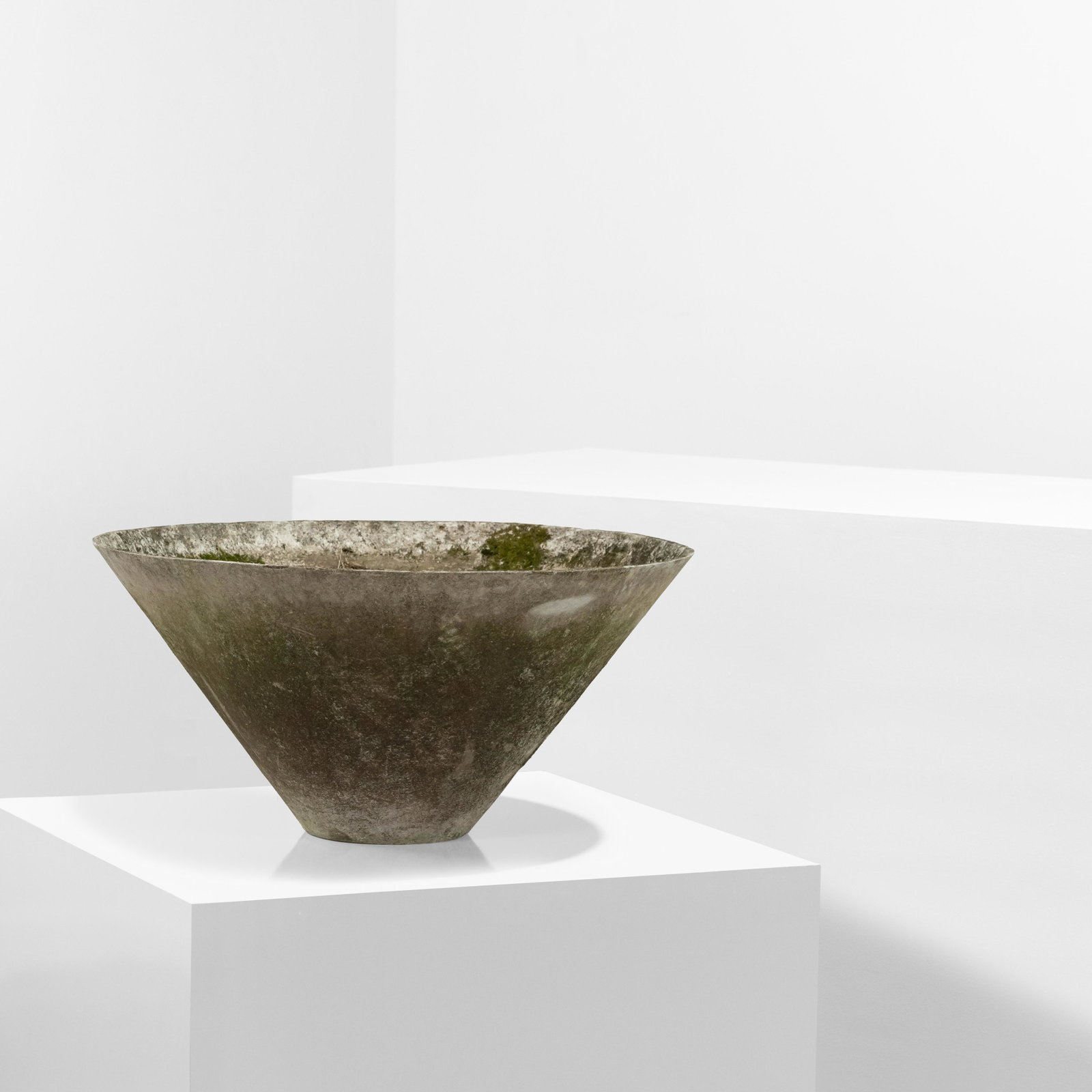 Willy Guhl - Planter: A large, Willy Guhl conical planter. 16.5 x 34. Measurements are in inches. (Height x Width x Depth)