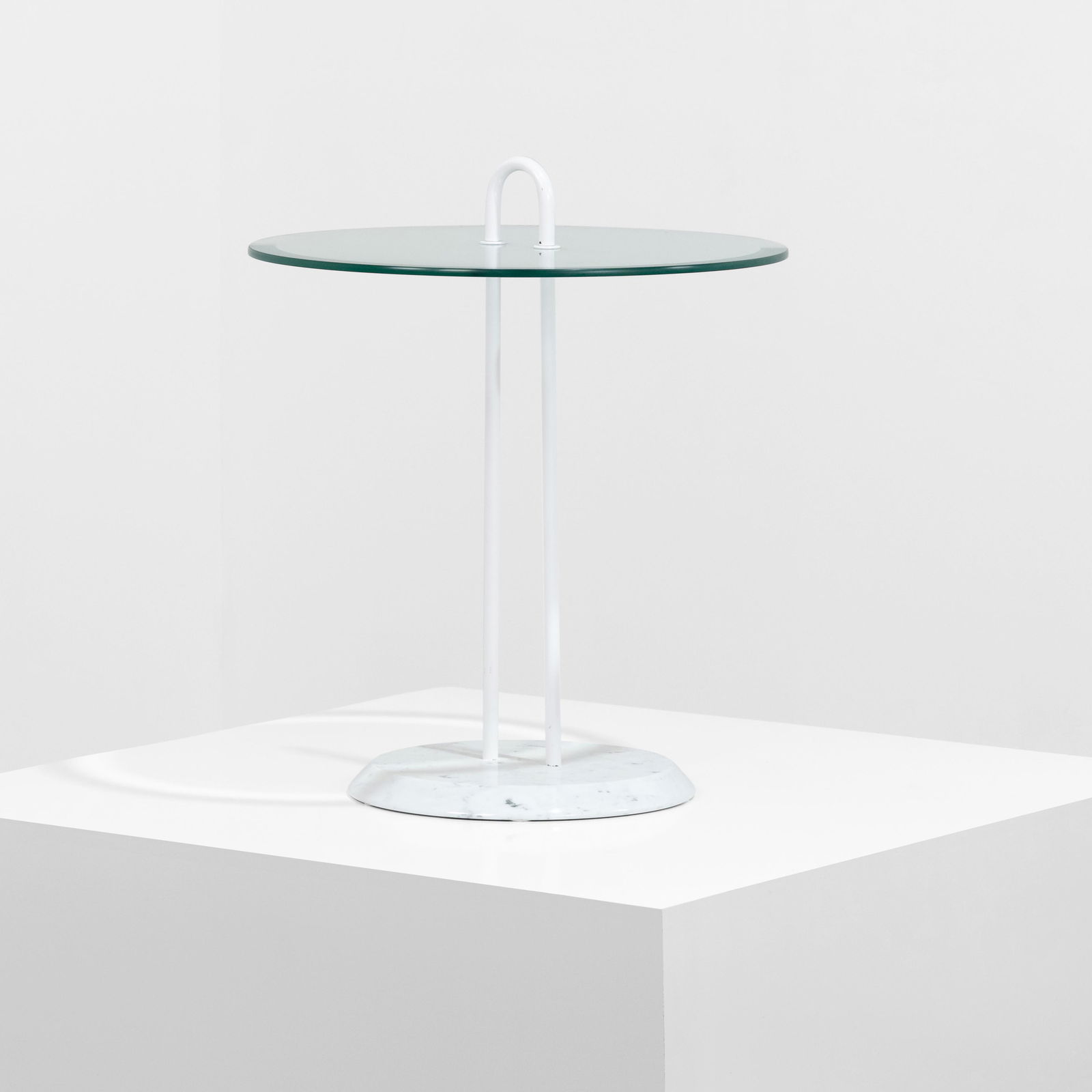 Vico Magistretti - Marble and Glass Side Table (1 of 4)