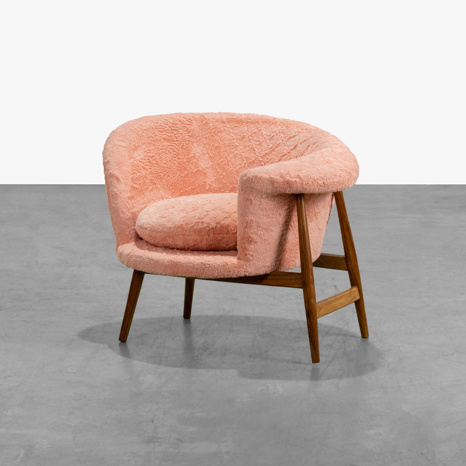 Hans Olsen (After) - Fried Egg Style Chair: A contemporary reproduction of the Hans Olsen Fried Egg chair. 30 x 40 x 30. Measurements are in inches. (Height x Width x Depth)