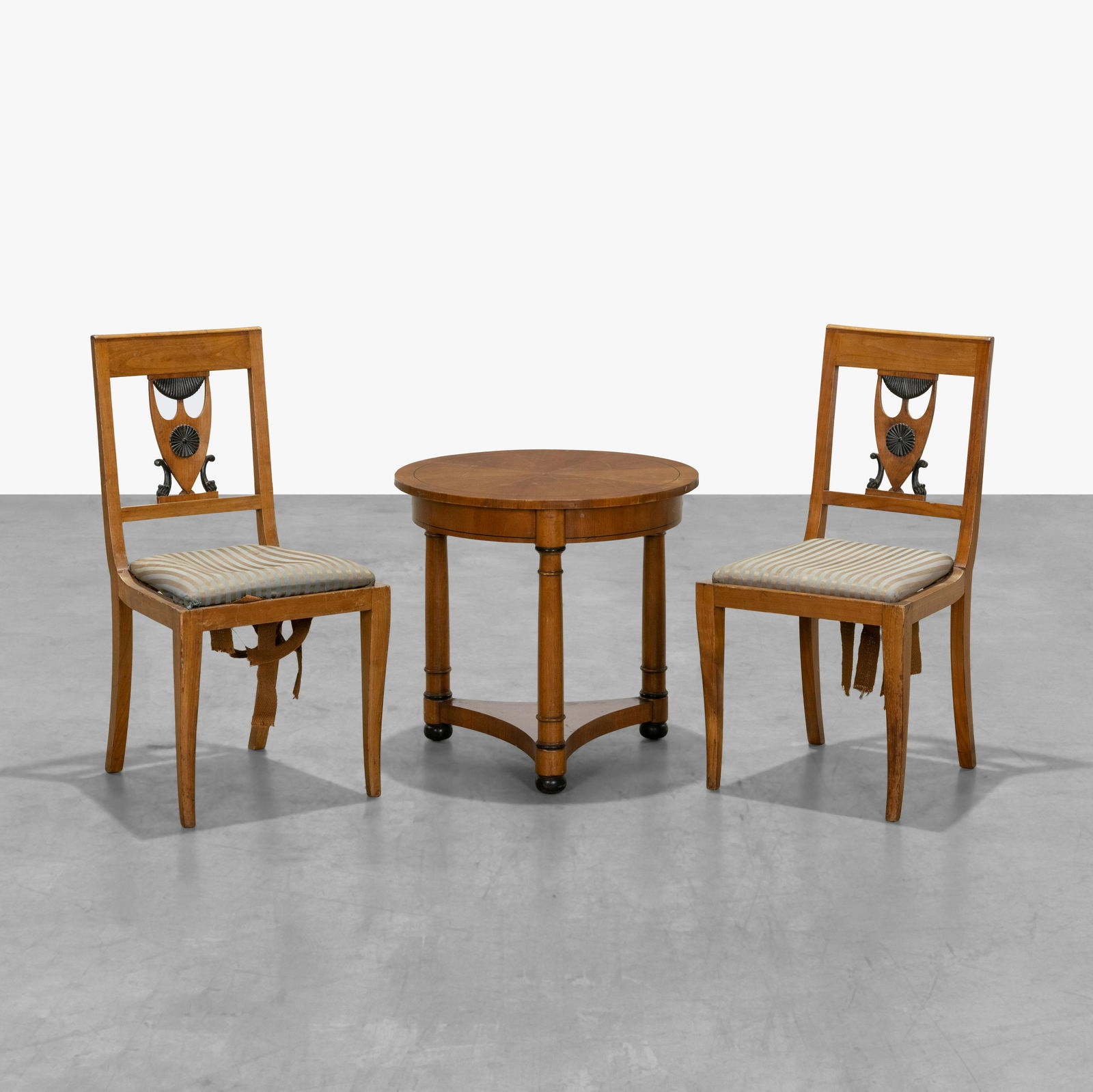 Biedermeyer Style Table & Chairs (1 of 7)