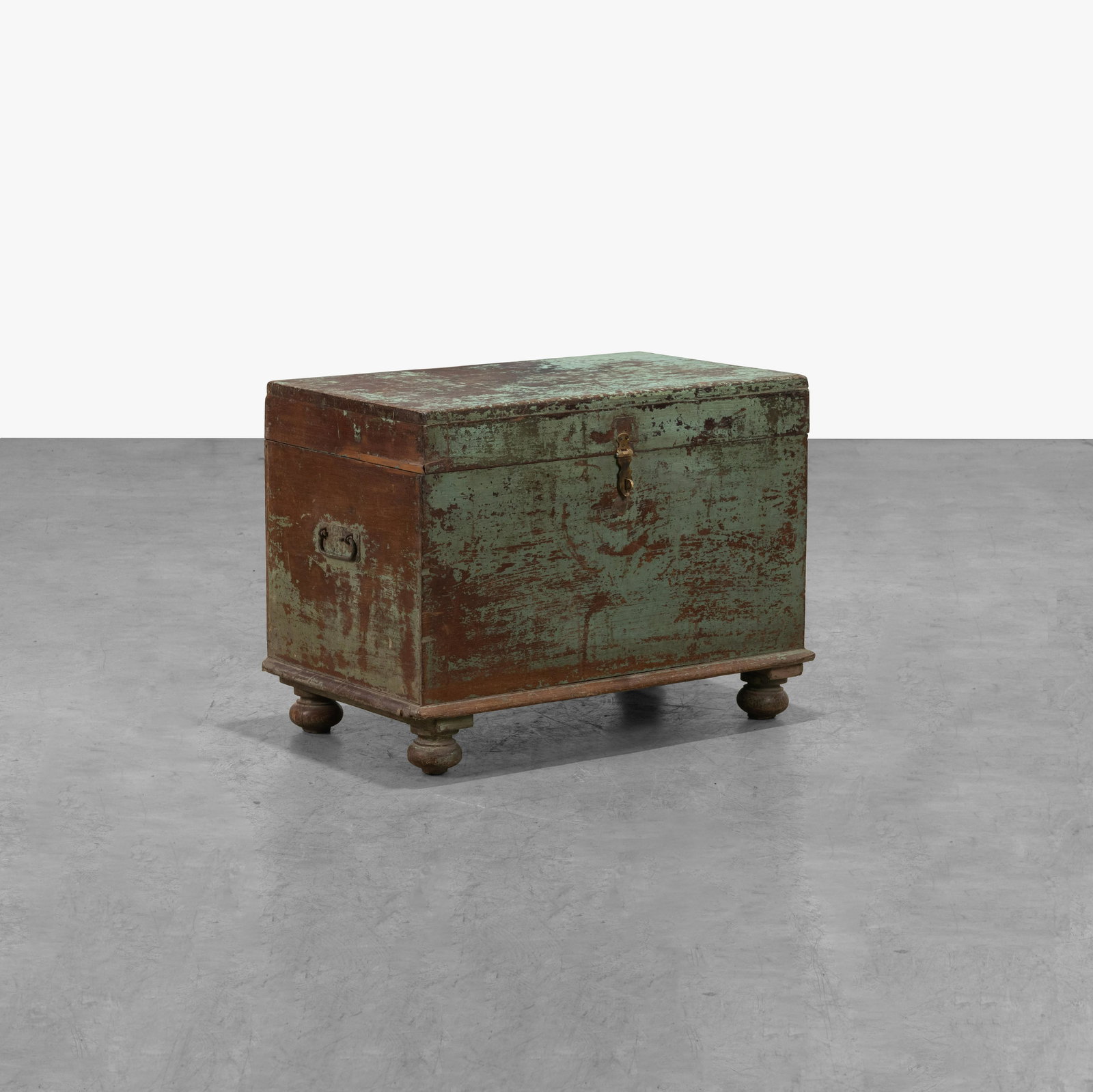 Antique Painted Indian Blanket Chest (1 of 8)