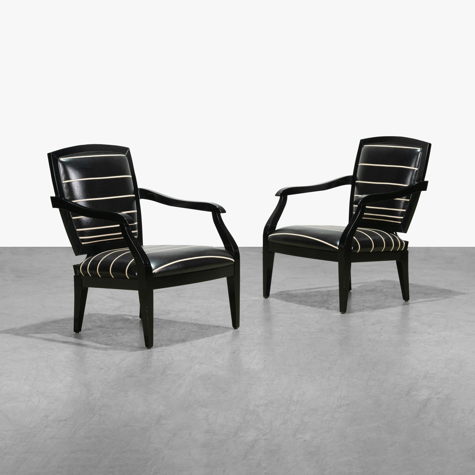 Italian Lacquered and Leather Armchairs (1 of 6)