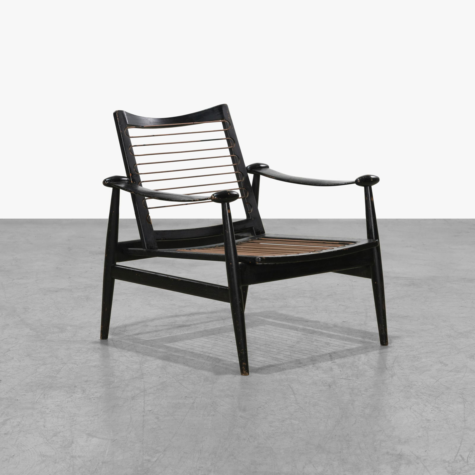 Finn Juhl - Spade Chair: A vintage FD-133 'Spade' Chair by Finn Juhl for France and Sons. Original badge is missing. 30 x 29.5 x 30. Measurements are in inches. (Height x Width x Depth)