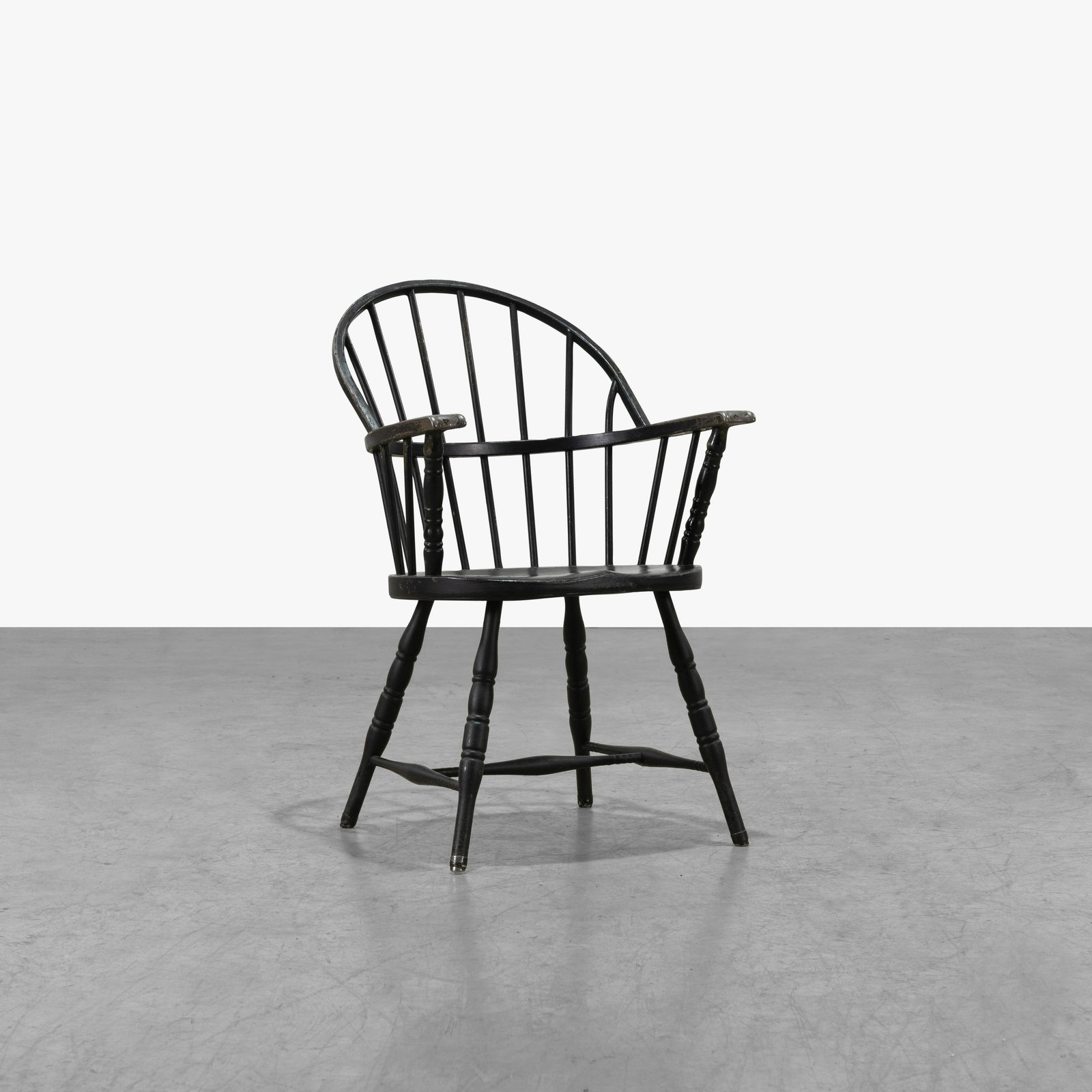 Simmons Company - Rare Metal Windsor Chair: A rare painted metal Windsor chair by Simmons Company. 36 x 24 x 24. Measurements are in inches. (Height x Width x Depth)