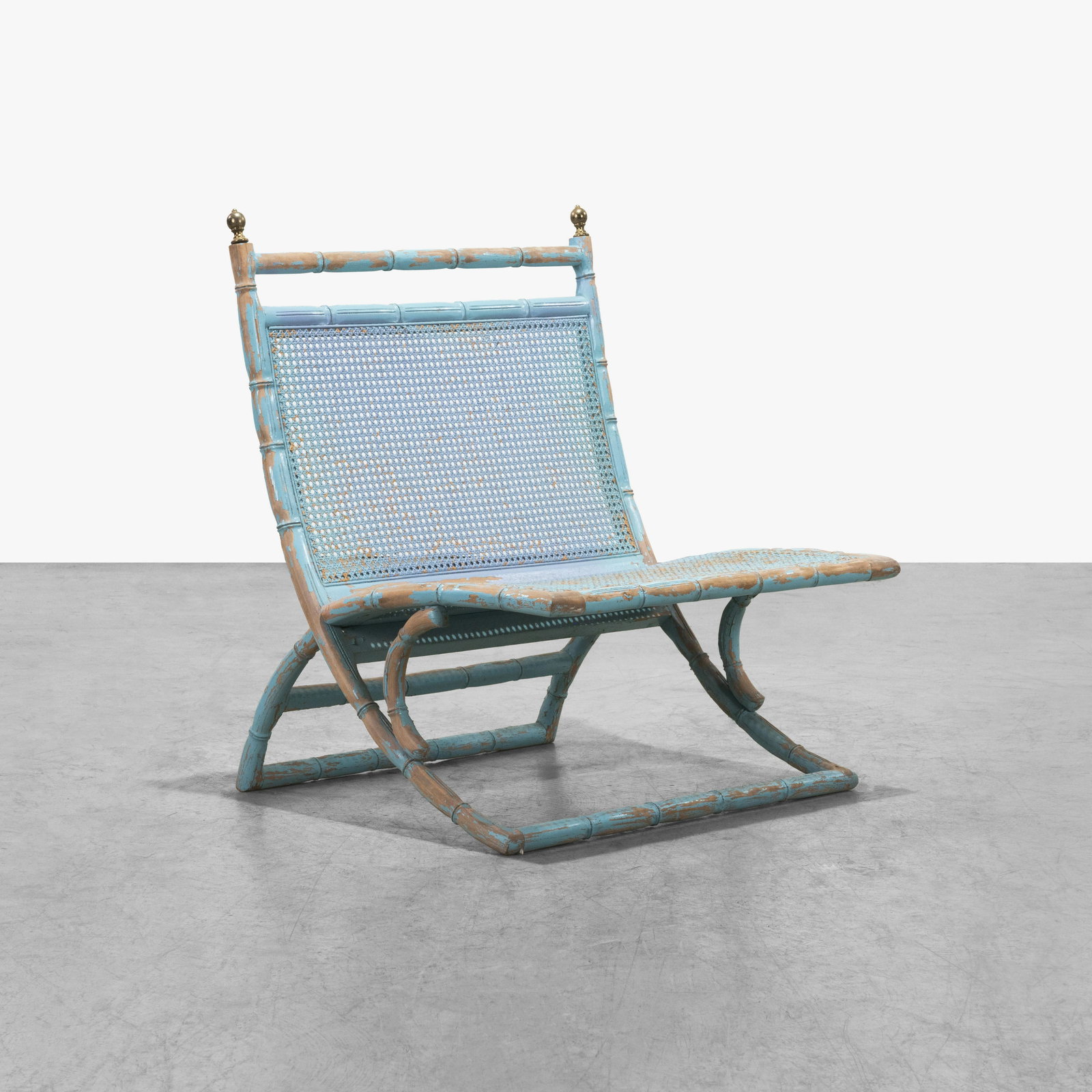 Faux Bamboo Scissor Chair (1 of 8)