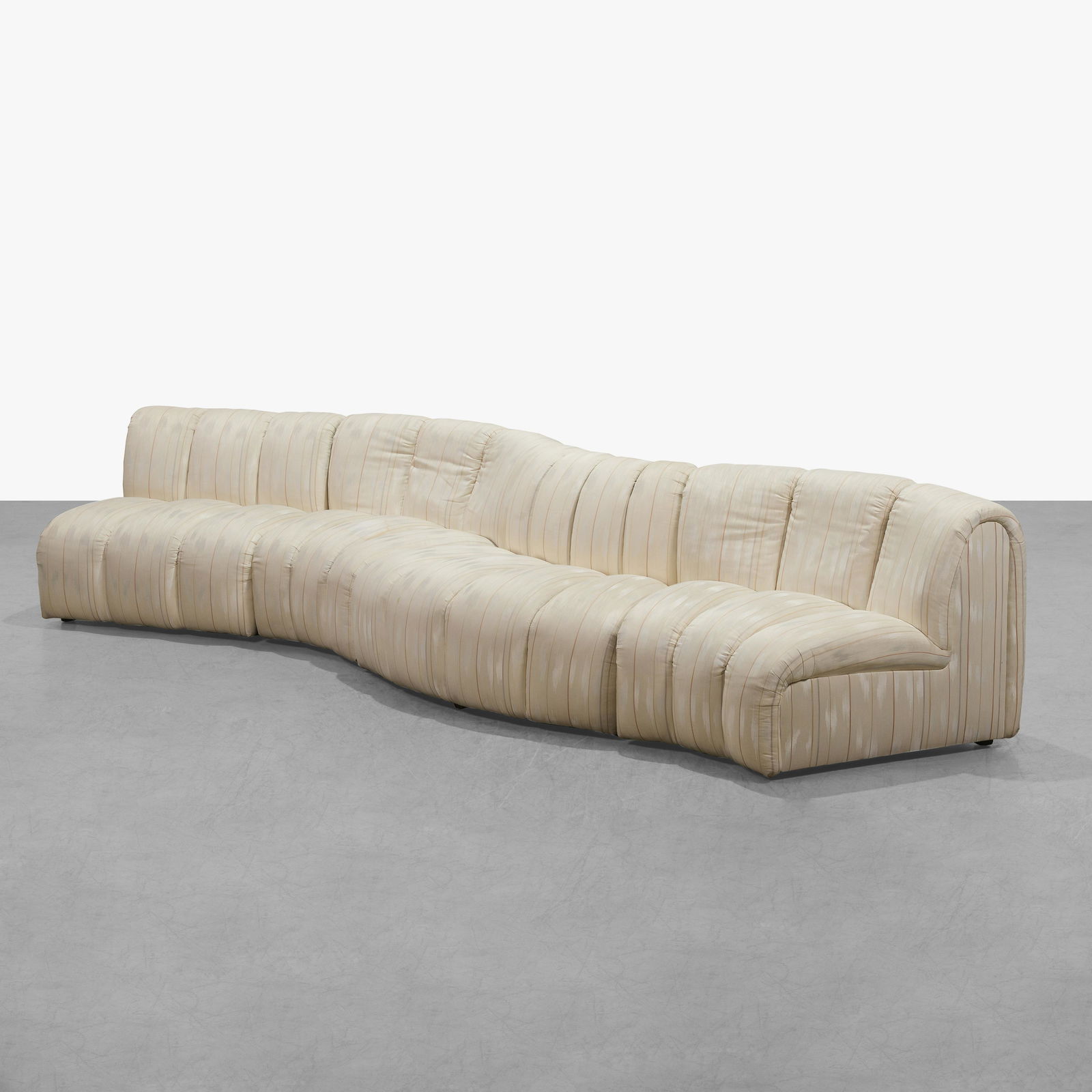 Channeled Sectional Sofa (1 of 5)