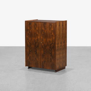 Mummenthaler & Meier - Rosewood Magic Box Desk: Mummenthaler & Meier rosewood 'Magic Box' desk. Closed - 45 x 32.5 x 21 / Open - 45 x 64.5 x 21. Measurements are in inches. (Height x Width x Depth)