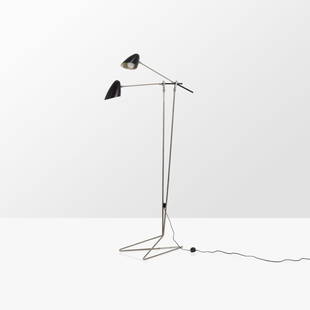 David Weeks - Doublepod Floor Lamp: A 'Doublepod No. 305' floor lamp by David Weeks Studios. 66 x 32 x 17. Measurements are in inches. (Height x Width x Depth)