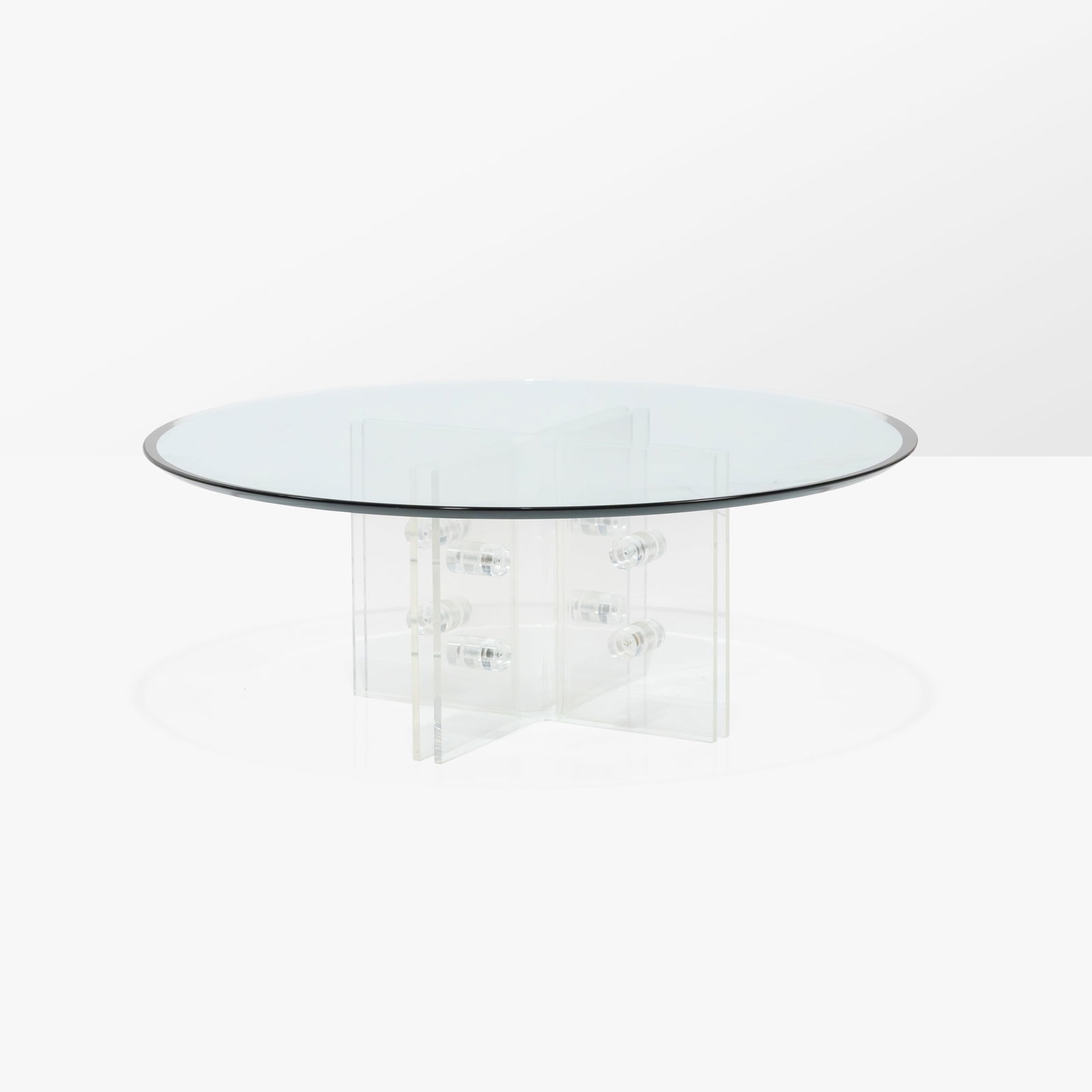 Lucite & Glass Coffee Table (1 of 5)