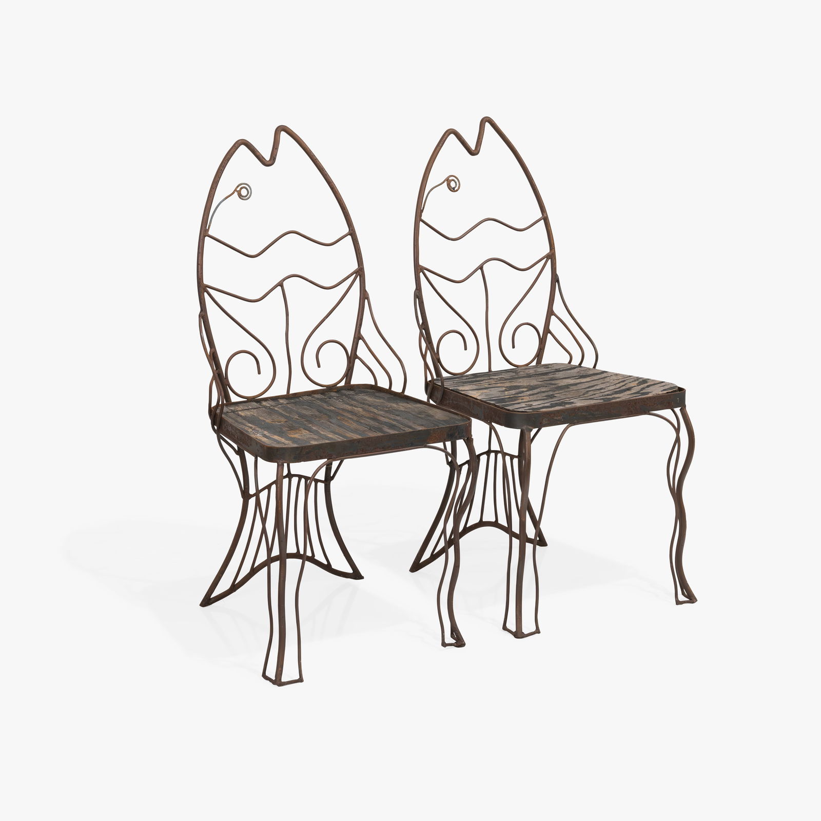 Vintage Iron Fish Chairs (1 of 5)
