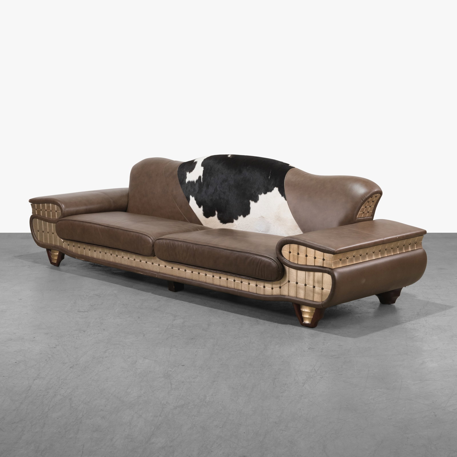 Leather & Cowhide Sofa (1 of 10)