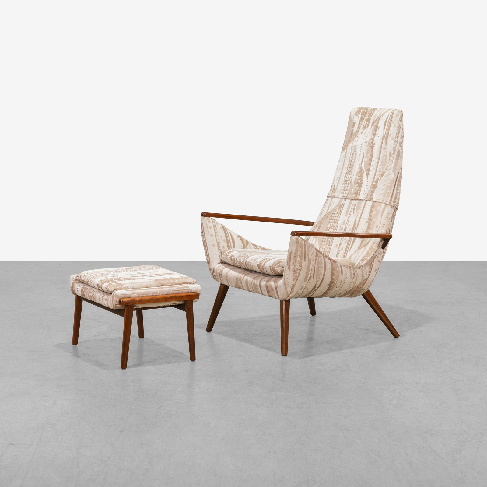 Adrian Pearsall Style - Chair and Ottoman (1 of 5)