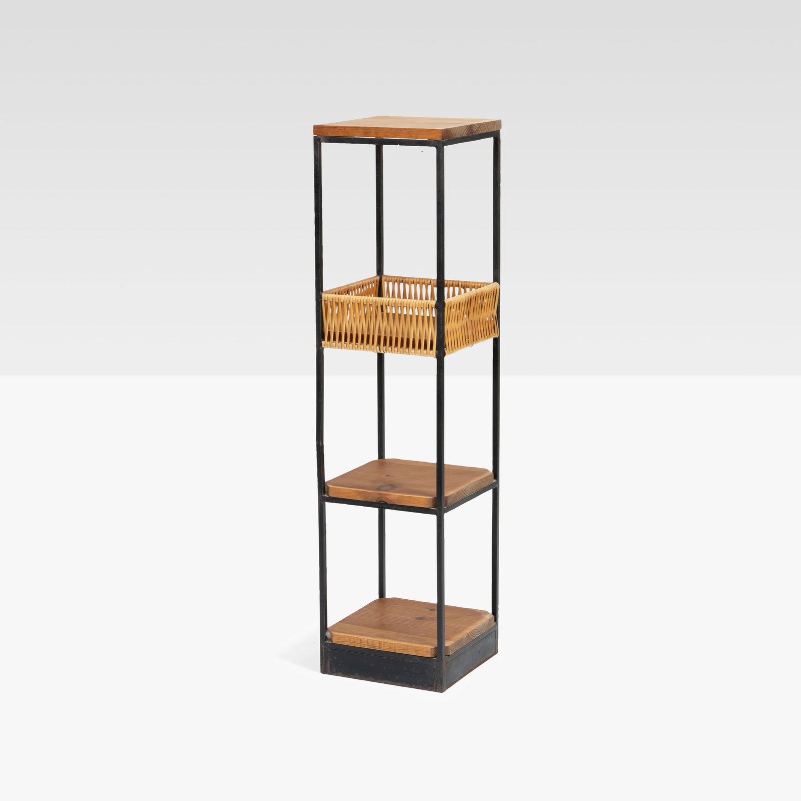 Arthur Umanoff - Plant Stand: A wrought iron plant stand by Arthur Umanoff for Shaver Howard.