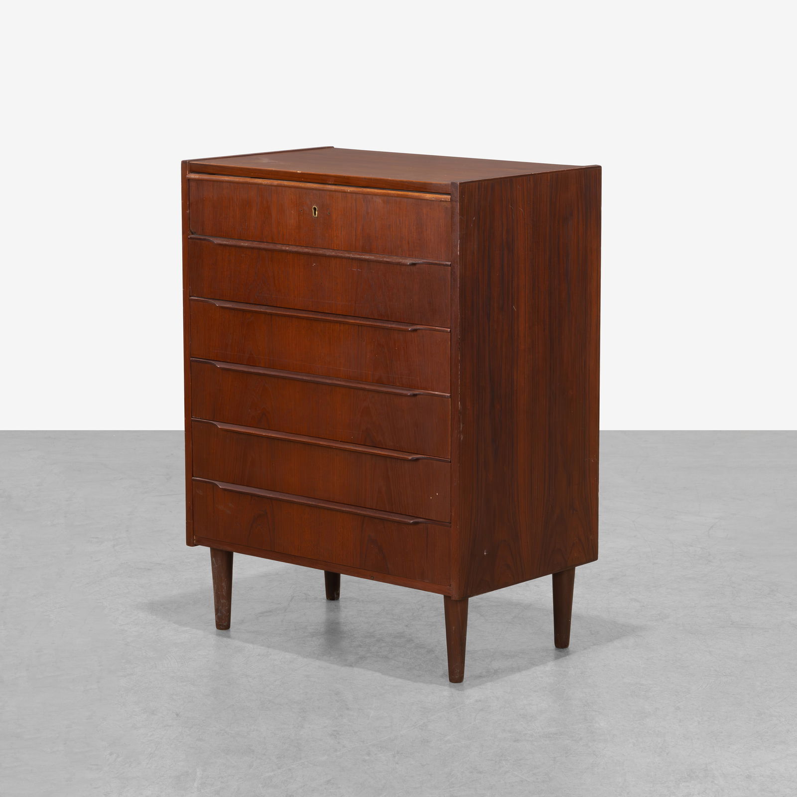 Danish Teak High Chest (1 of 8)