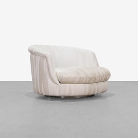 Milo Baughman - Oversized Swivel Chair