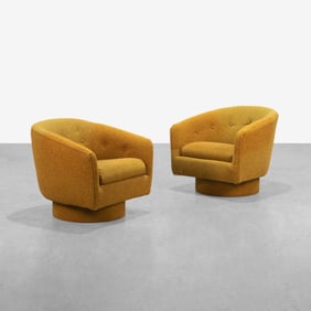 Swiveling Club Chairs