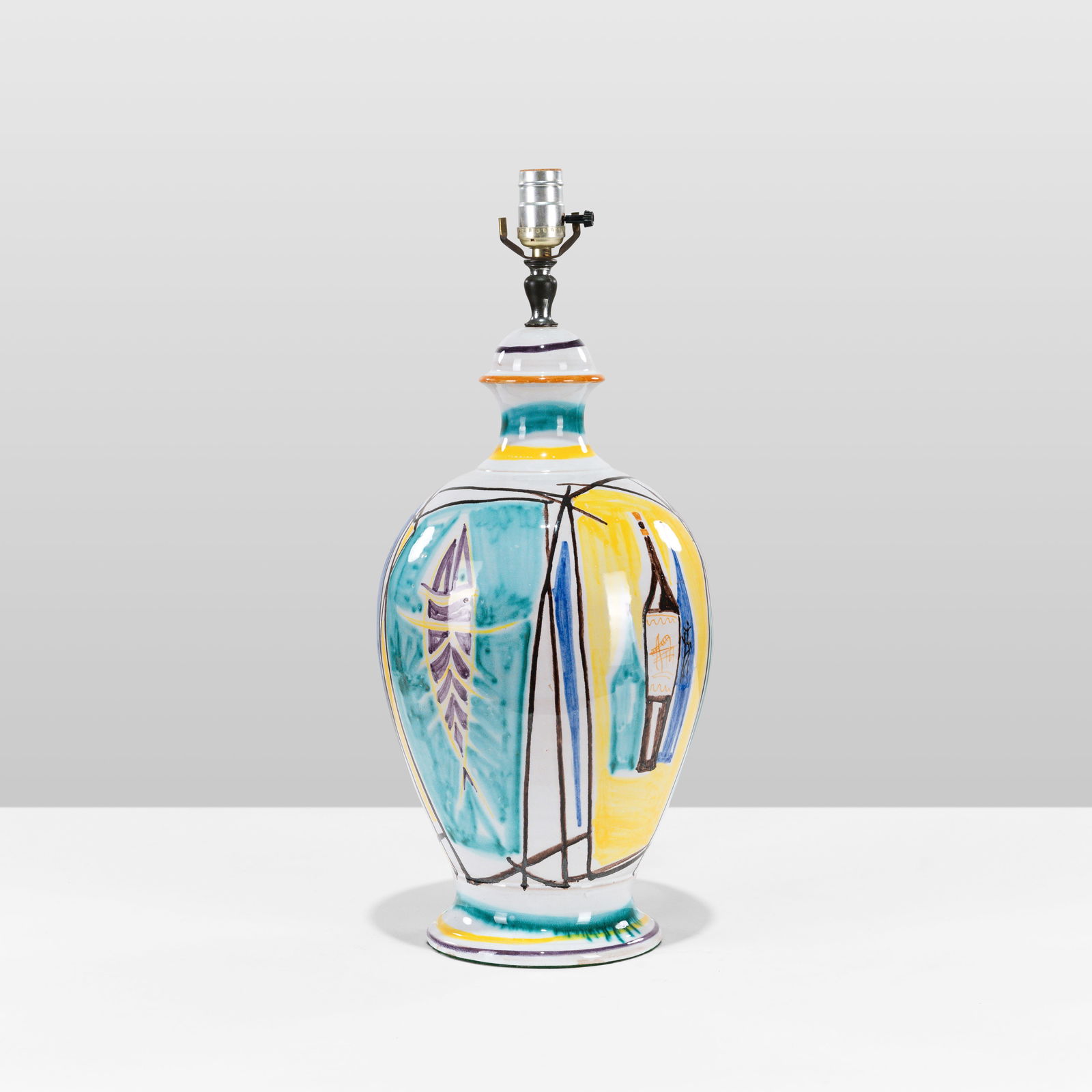 Italian Pottery Lamp (1 of 5)