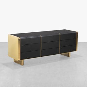 Brass & Leather Dresser