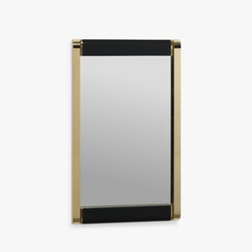 Brass & Leather Mirror