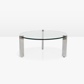 Glass & Chrome Coffee Table