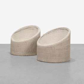Eero Aarnio Style - Wicker Tub Chairs