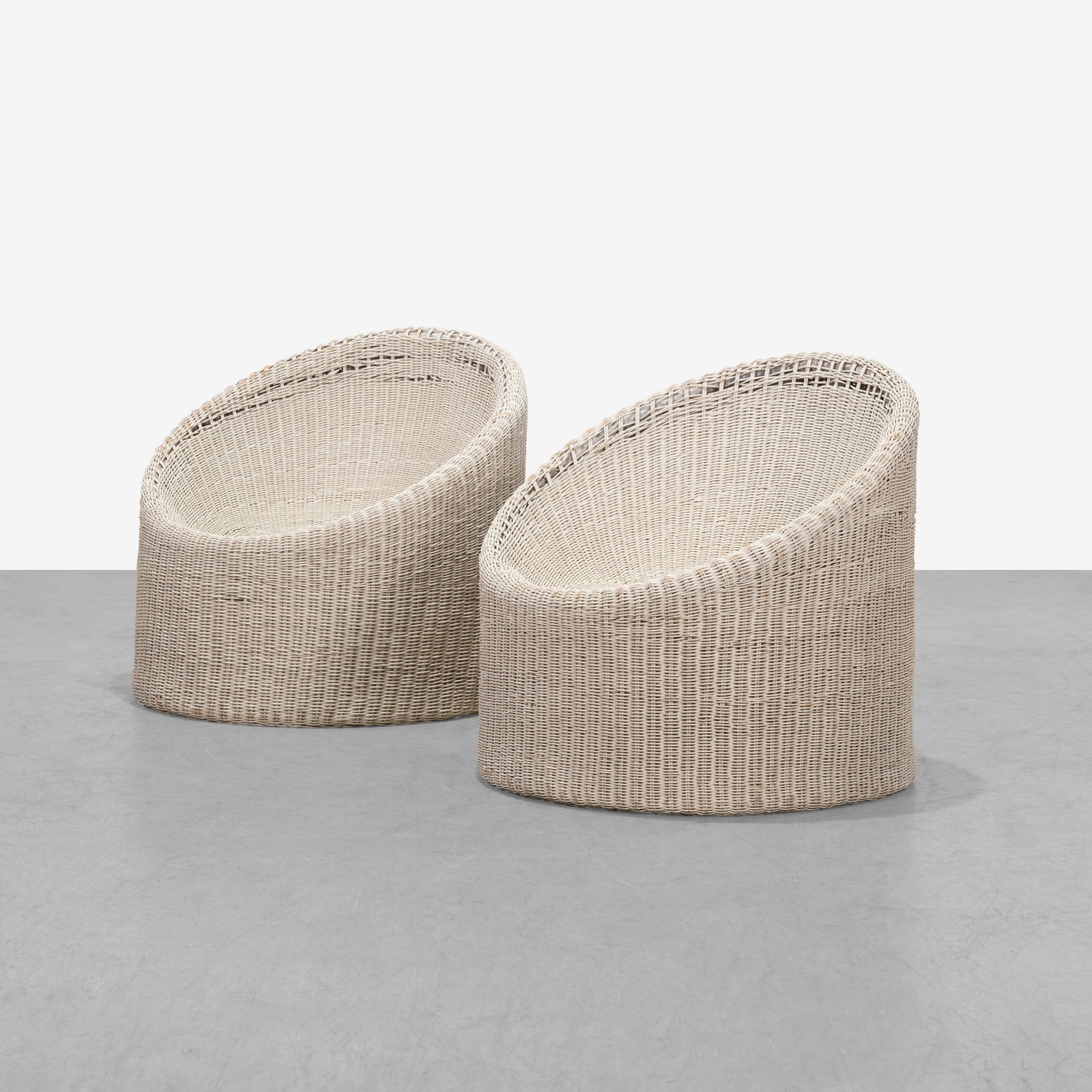 Eero Aarnio Style - Wicker Tub Chairs (1 of 5)