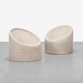 Eero Aarnio Style - Wicker Tub Chairs
